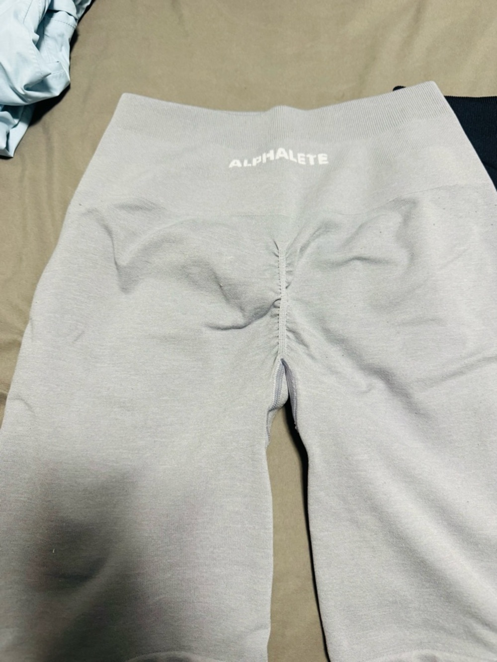 Alphalete Kids Light Gray Seamless Leggings